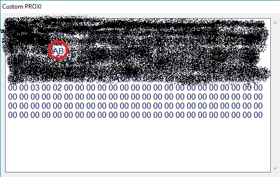 MES proxi - hex dump